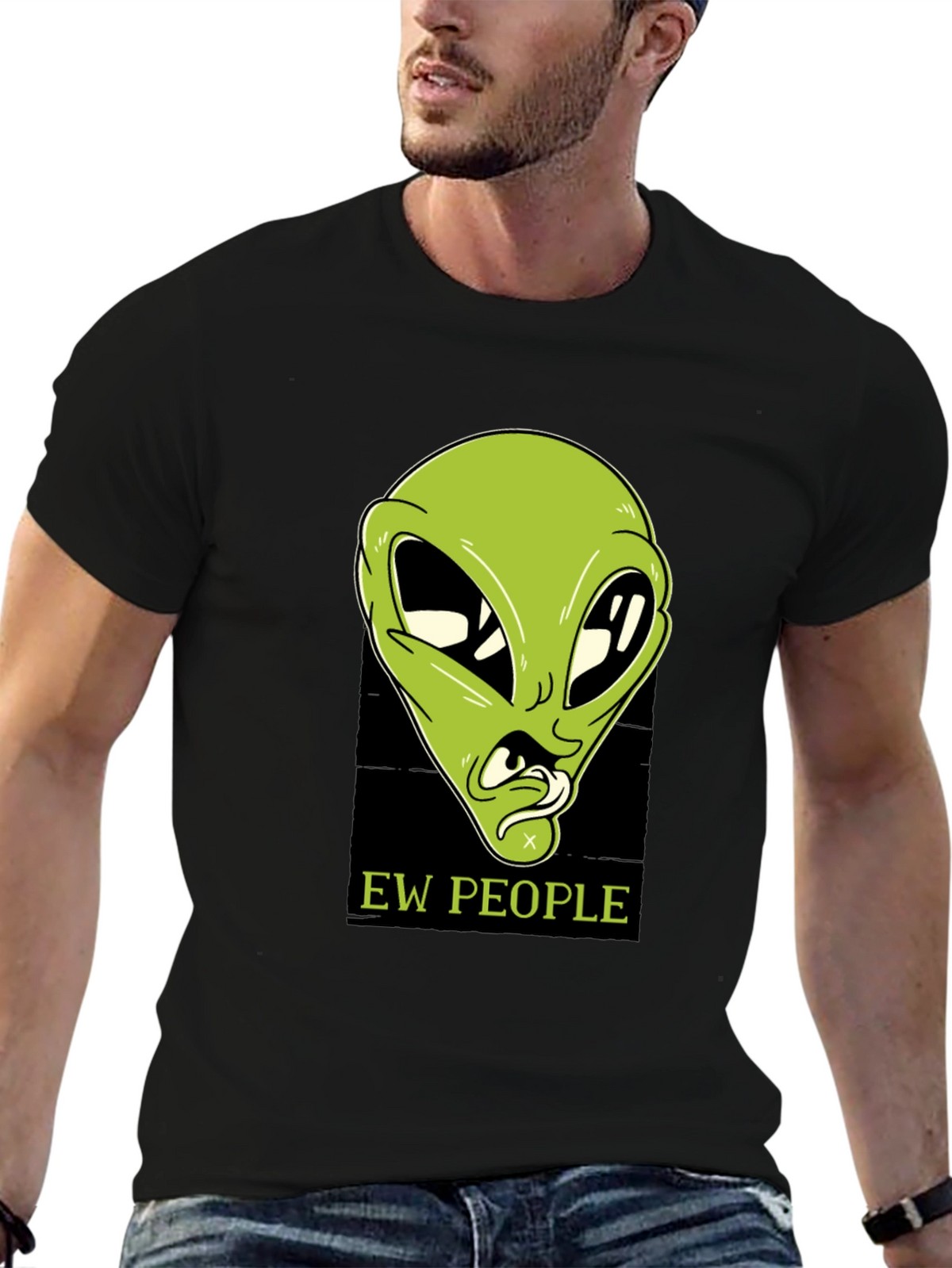 Ew People Alien Graphic T-Shirt