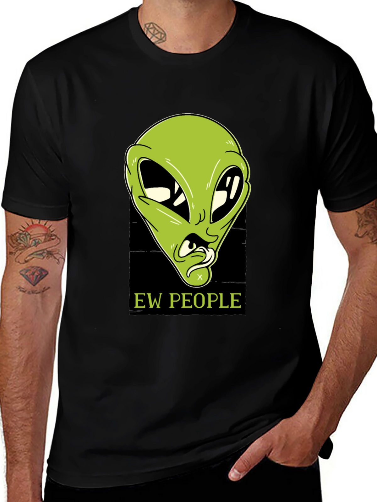 Ew People Alien Graphic T-Shirt