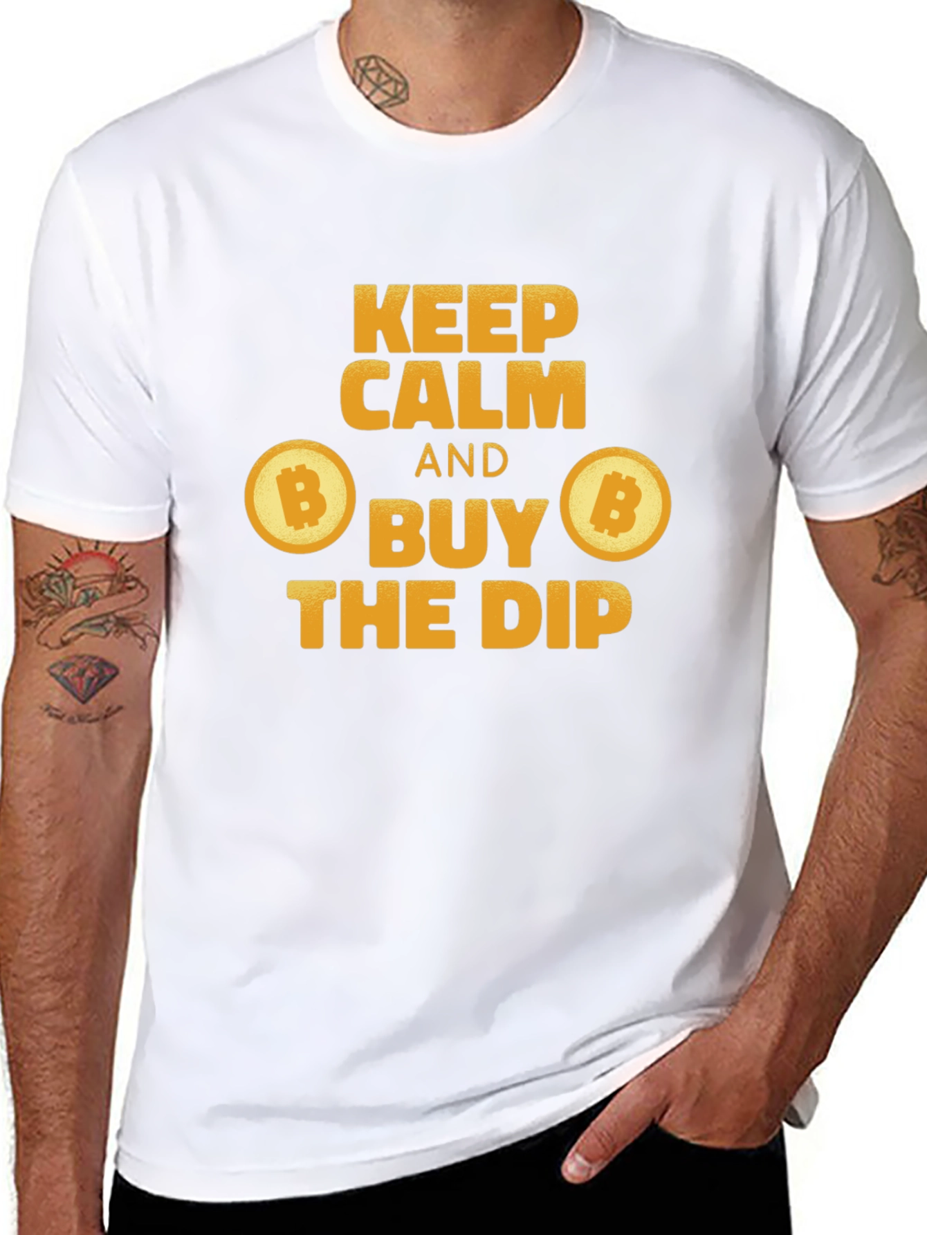 Keep Calm and Buy the Dip Bitcoin T-Shirt