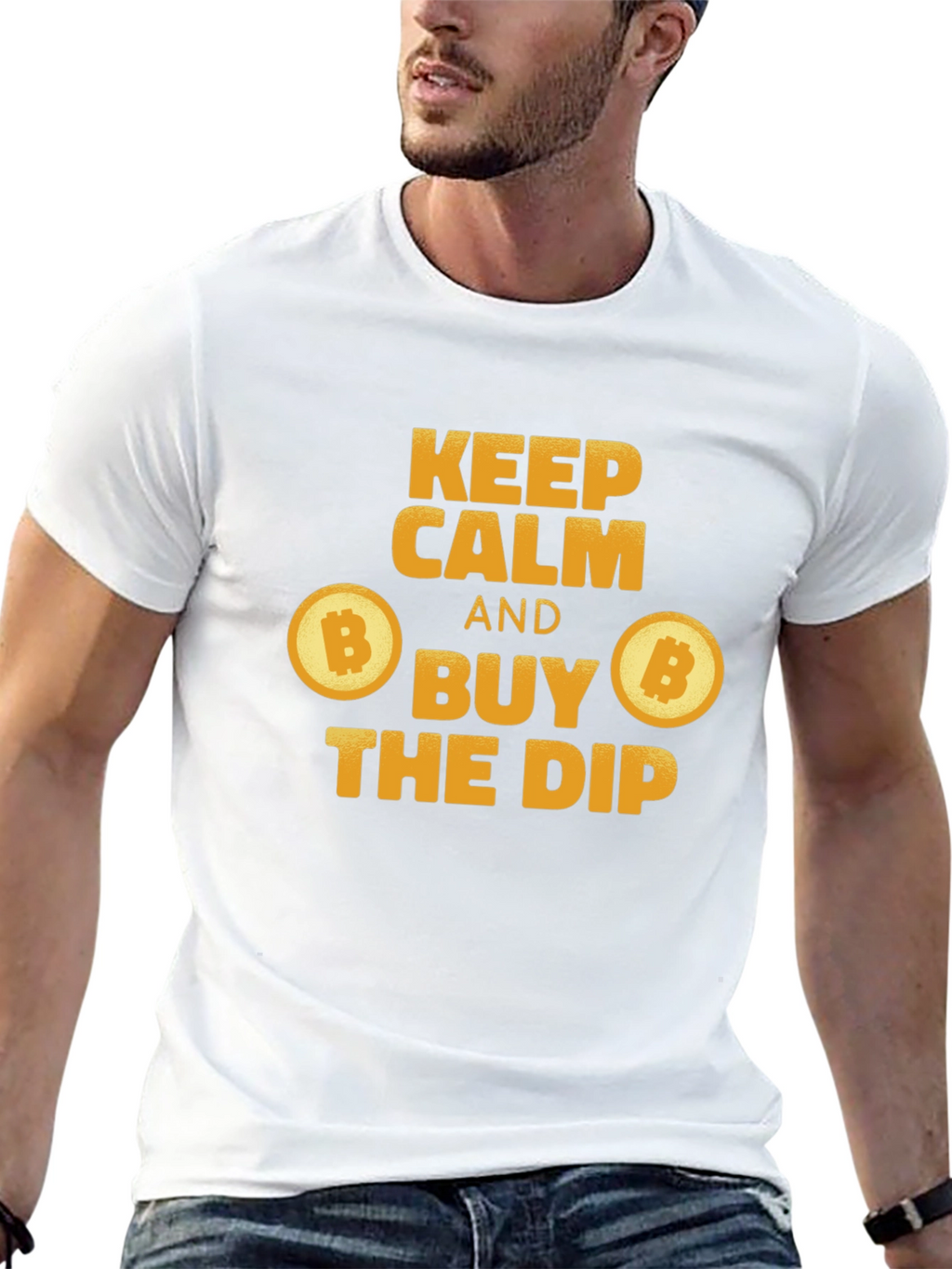 Keep Calm and Buy the Dip Bitcoin T-Shirt