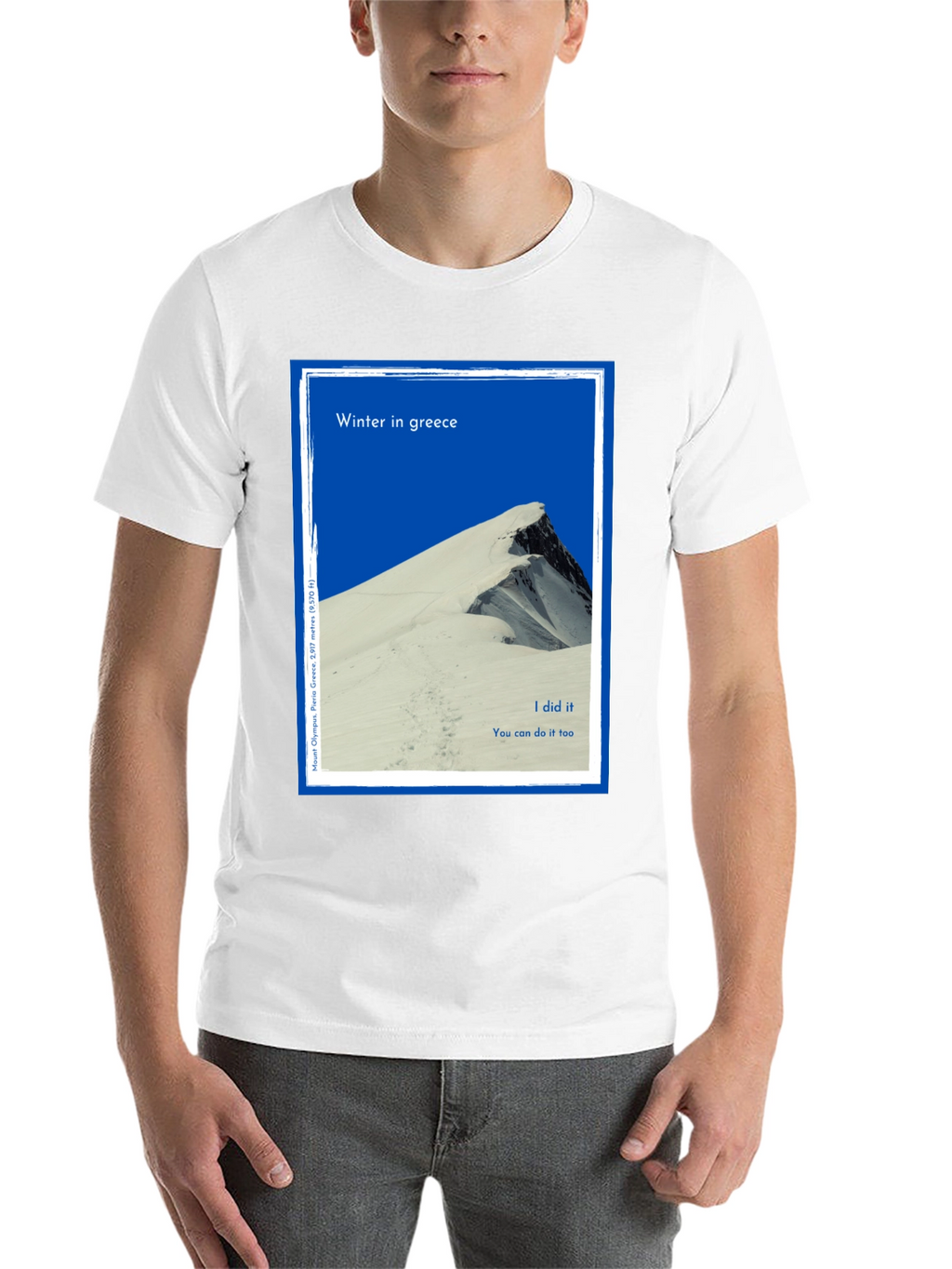 Winter Greece Mountain T-Shirt