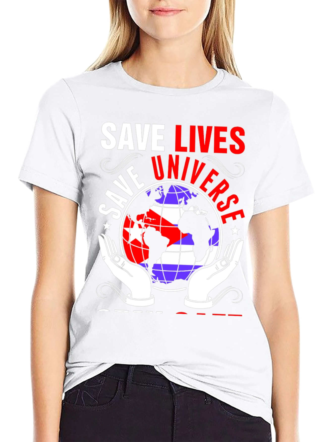 Save Lives Universe Graphic Tee