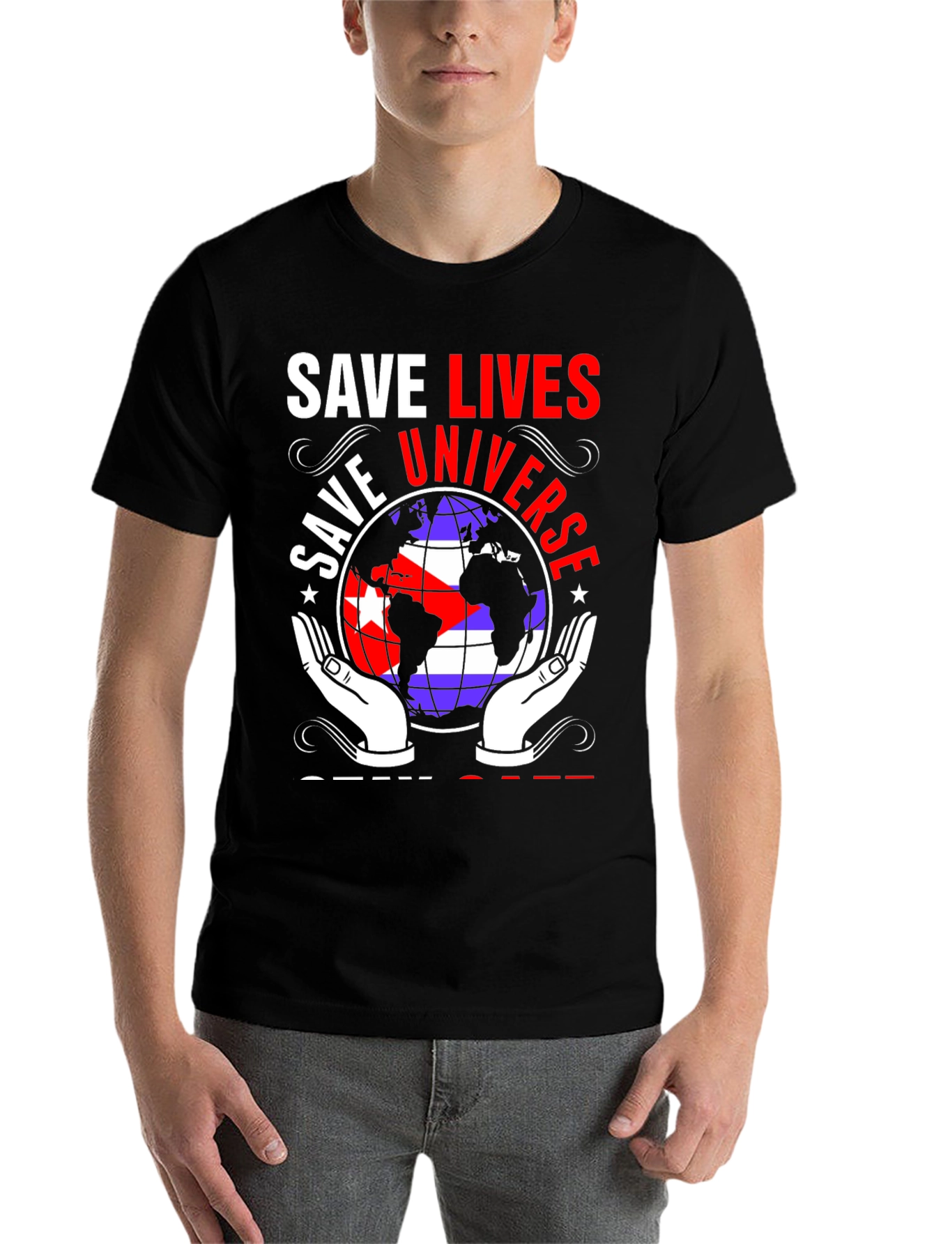 Save Lives Universe Graphic Tee