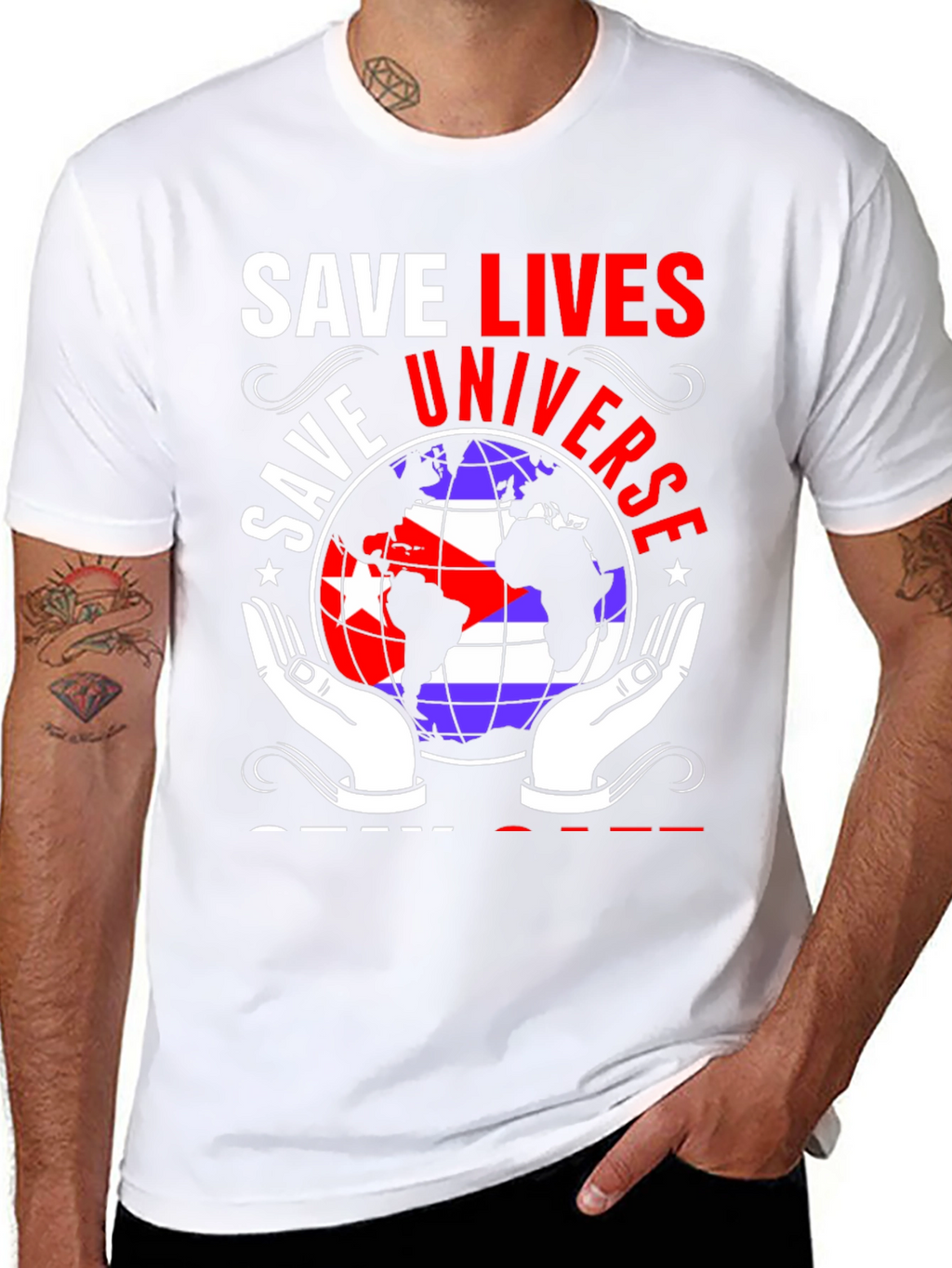 Save Lives Universe Graphic Tee