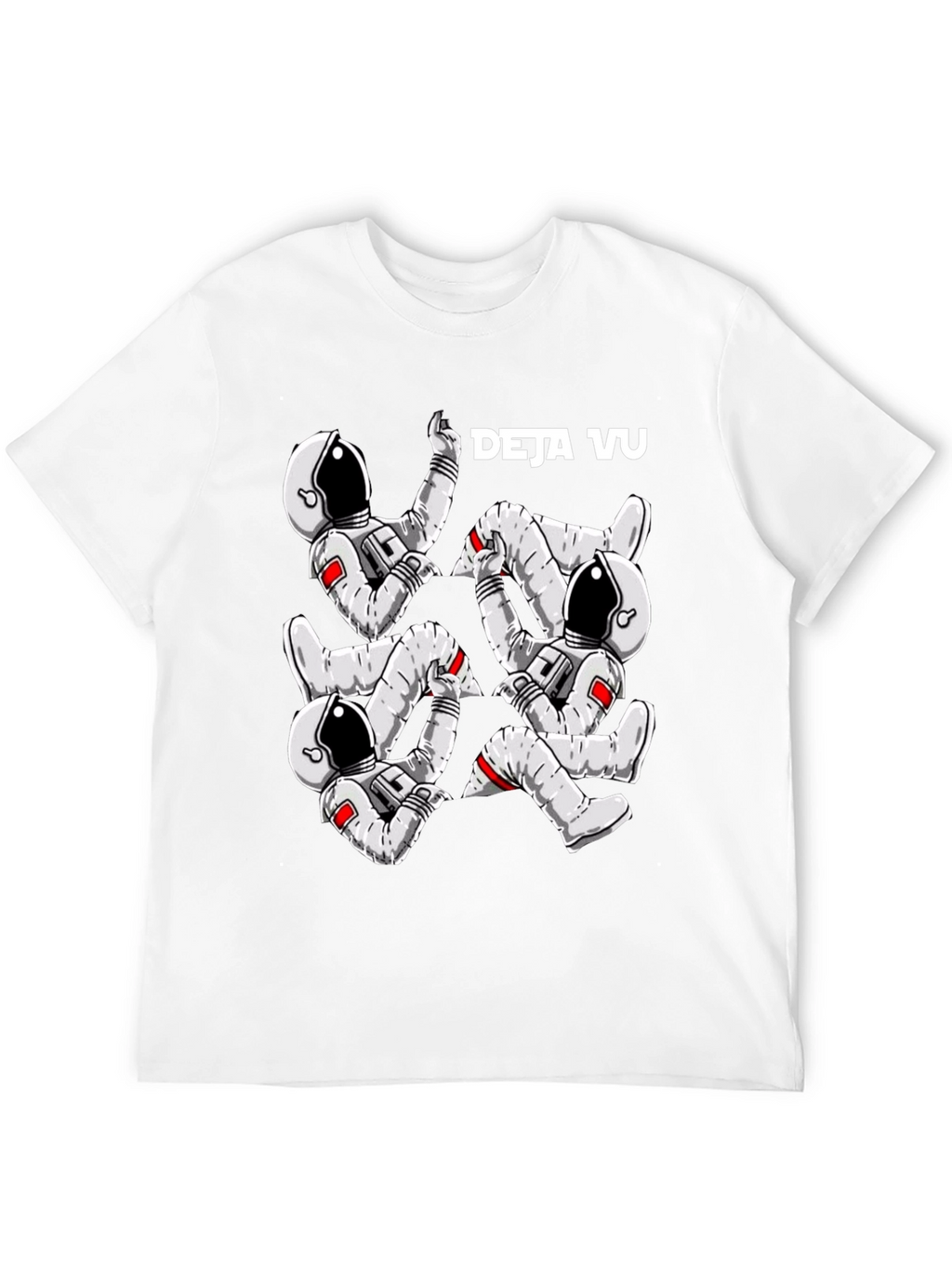 Deja Vu Astronaut Black T-Shirt