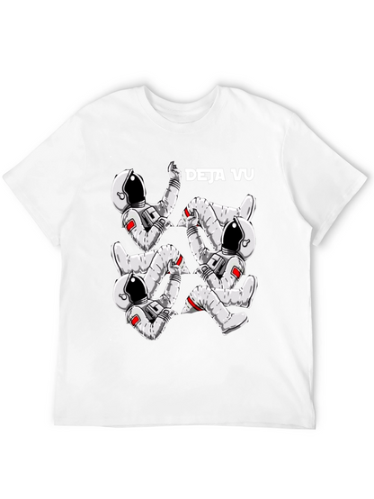 Deja Vu Astronaut Black T-Shirt
