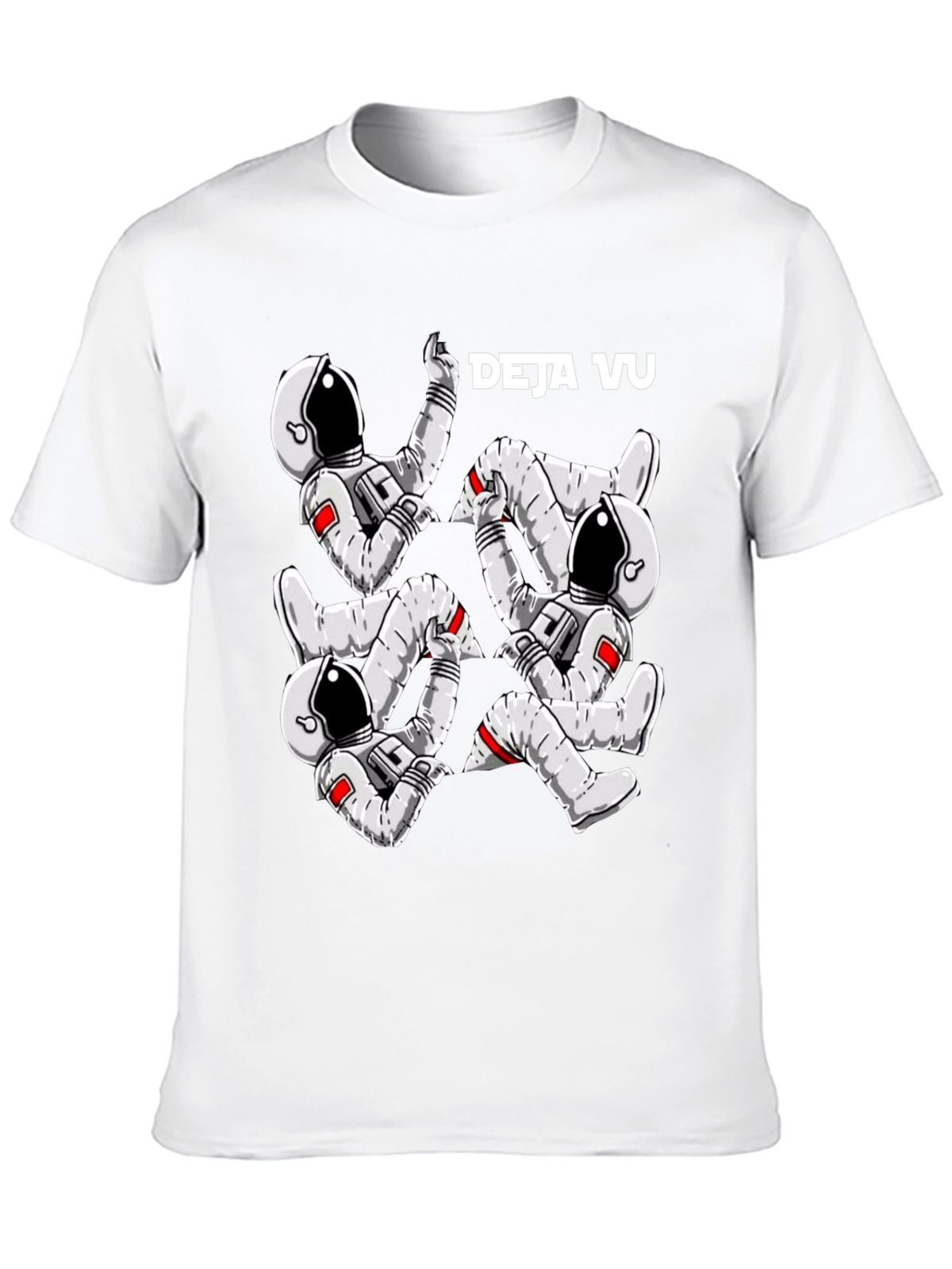 Deja Vu Astronaut Black T-Shirt
