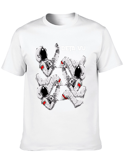Deja Vu Astronaut Black T-Shirt