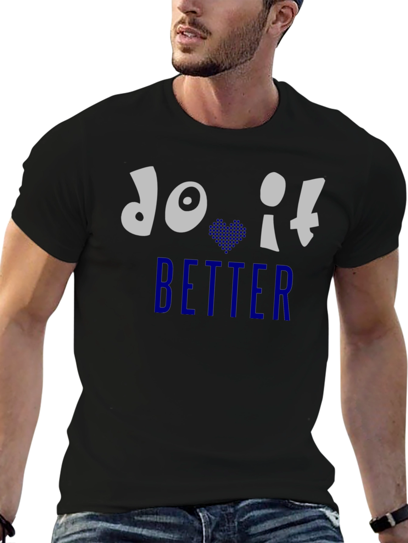 Do It Better Graphic Print Crew Neck T-Shirt