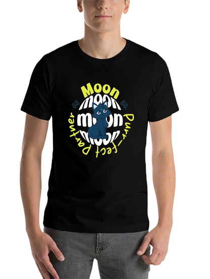 Moon Purr-fect Partner Black T-Shirt