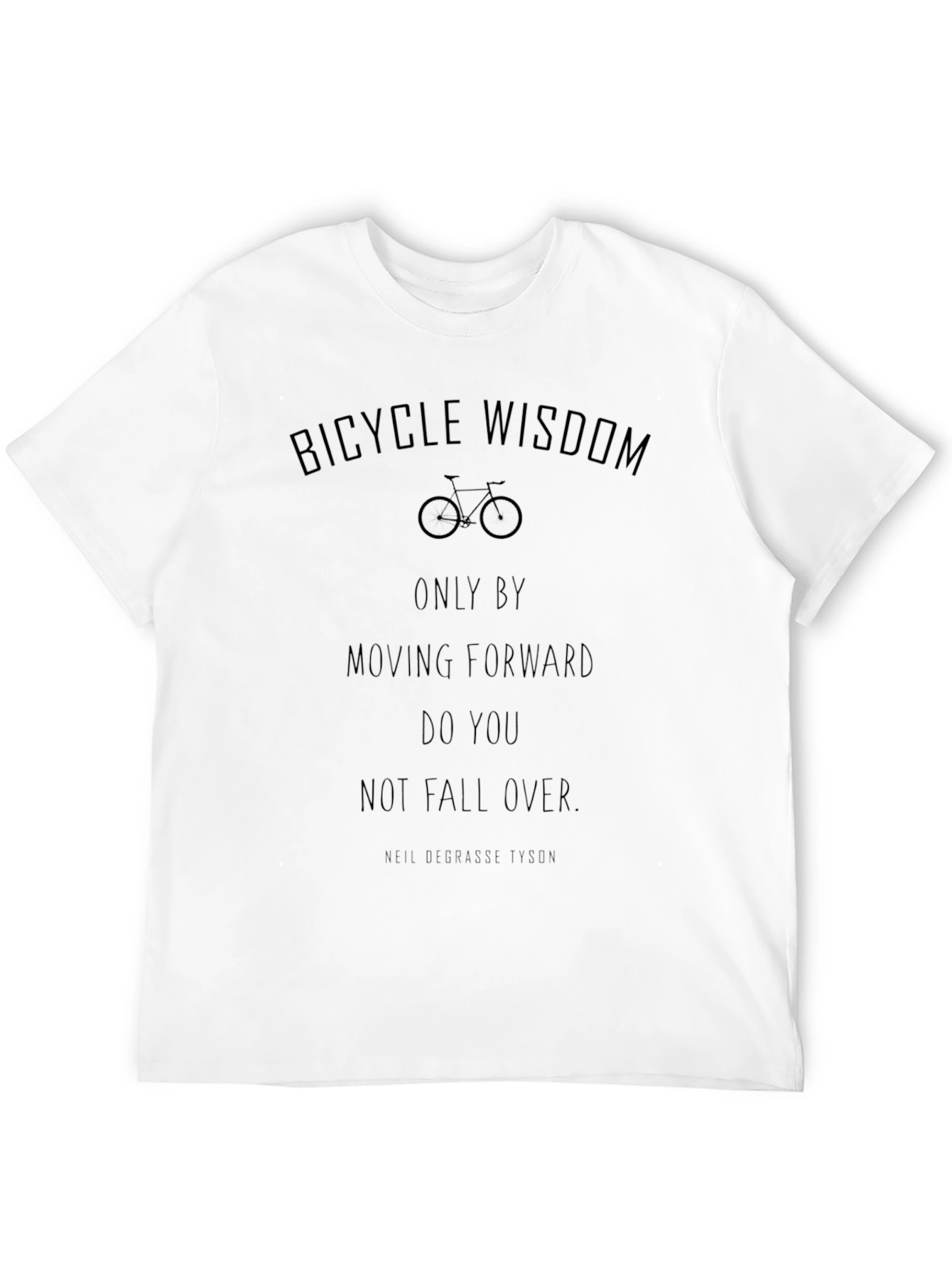 Bicycle Wisdom Graphic Tee - Moving Forward T-Shirt