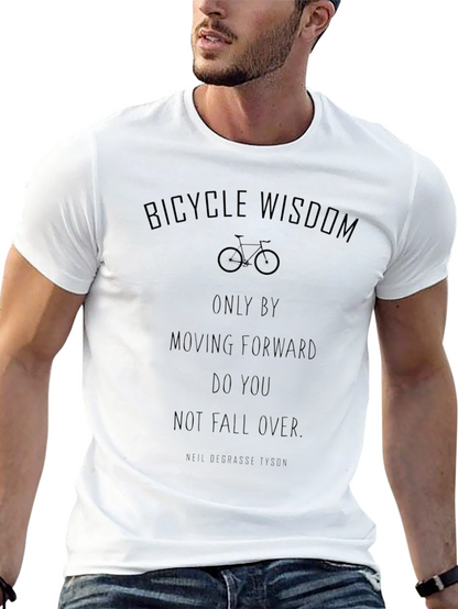 Bicycle Wisdom Graphic Tee - Moving Forward T-Shirt