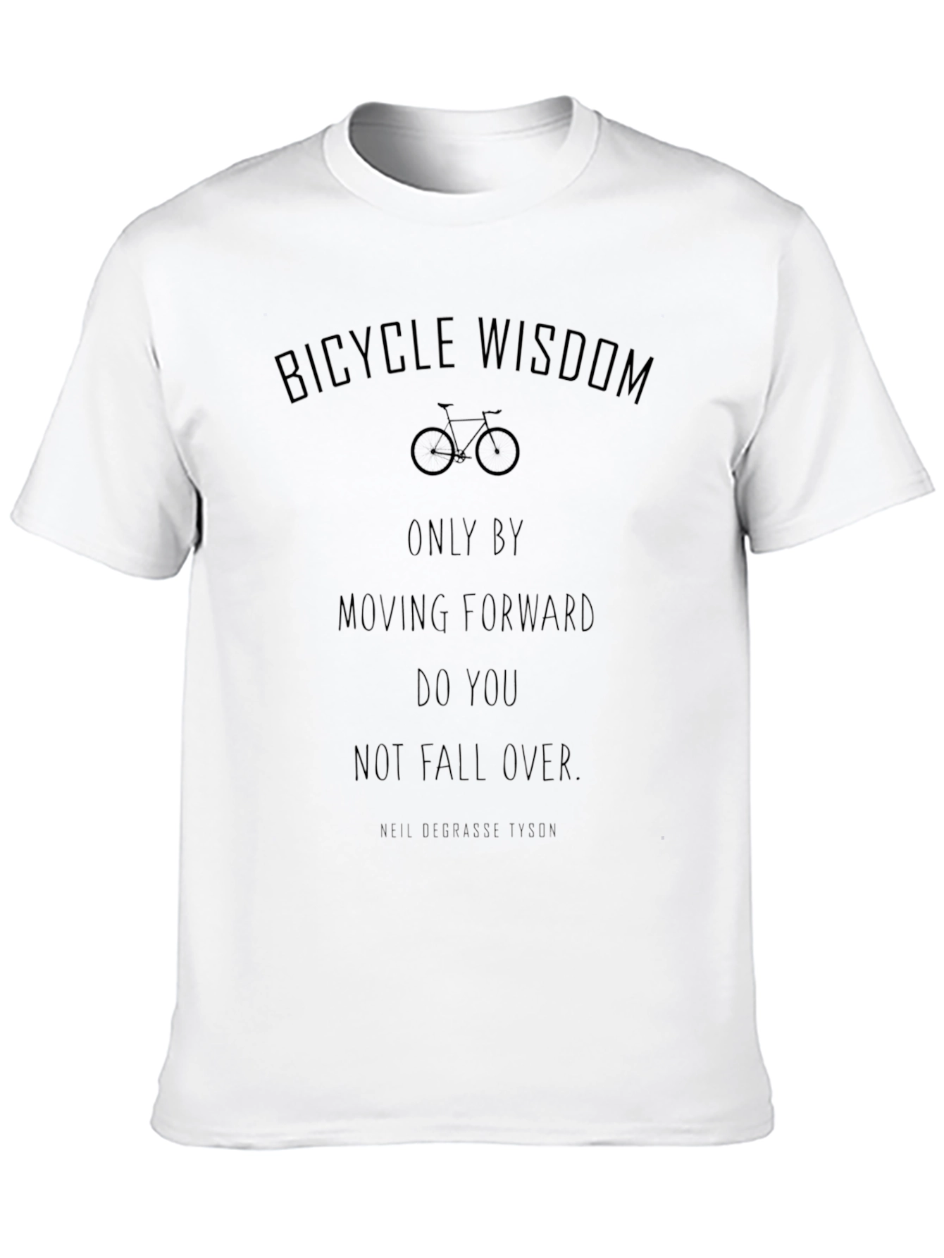 Bicycle Wisdom Graphic Tee - Moving Forward T-Shirt