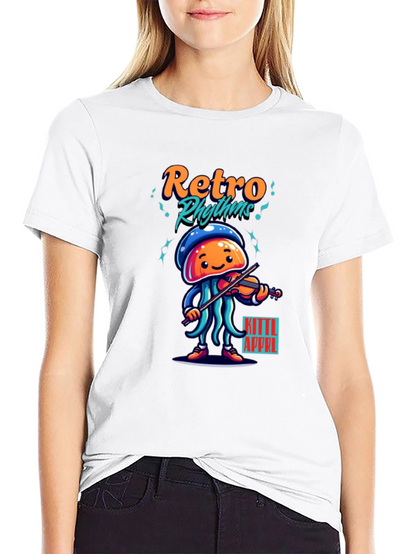 Retro Rhythms Jellyfish Musician Tee
