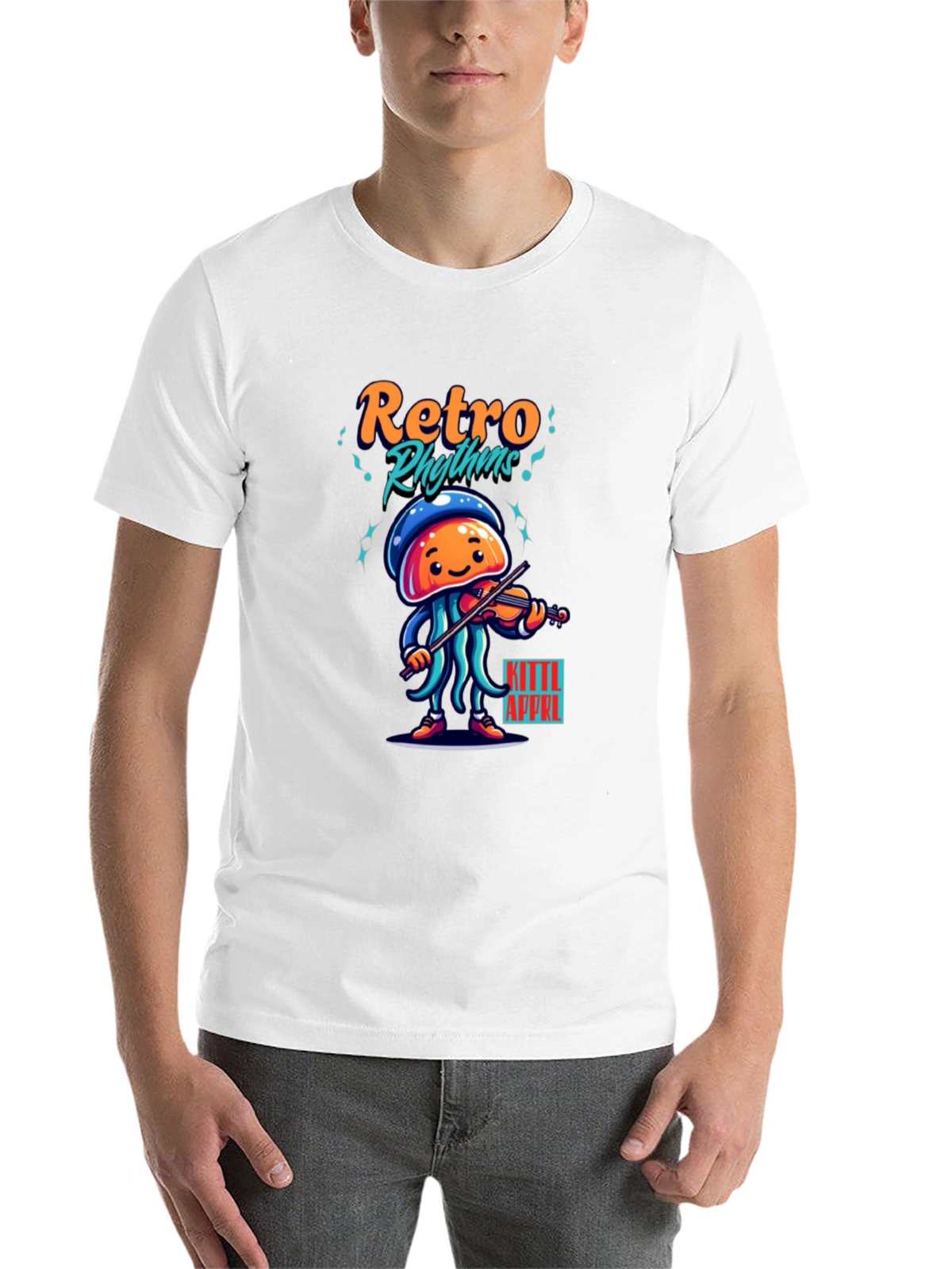 Retro Rhythms Jellyfish Musician Tee
