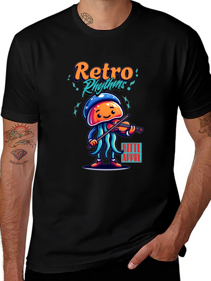 Retro Rhythms Jellyfish Musician Tee