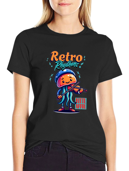 Retro Rhythms Jellyfish Musician Tee