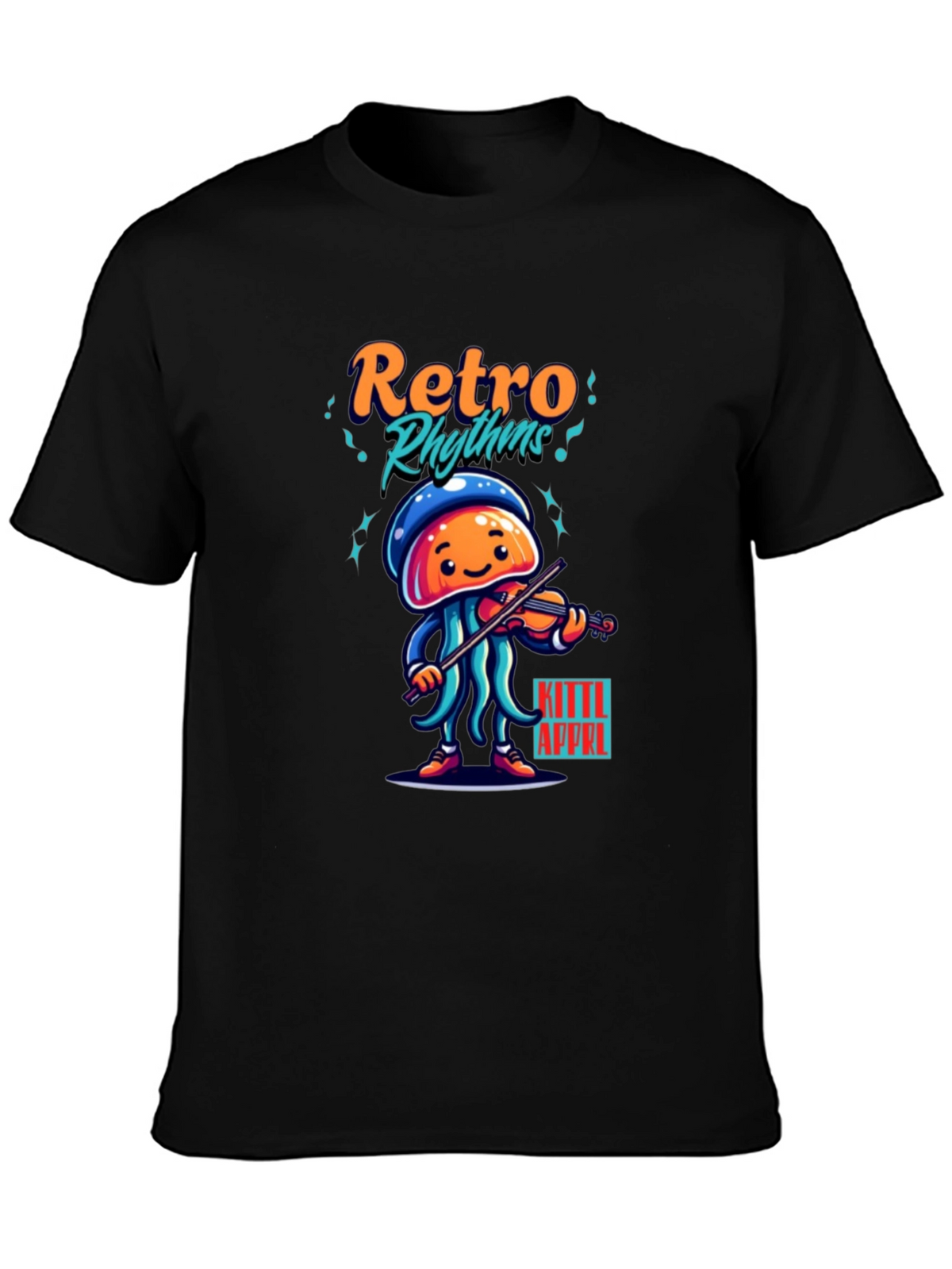 Retro Rhythms Jellyfish Musician Tee