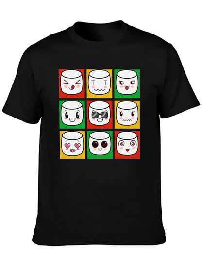 Emoji Marshmallow T-Shirt - Fun Graphic Tee