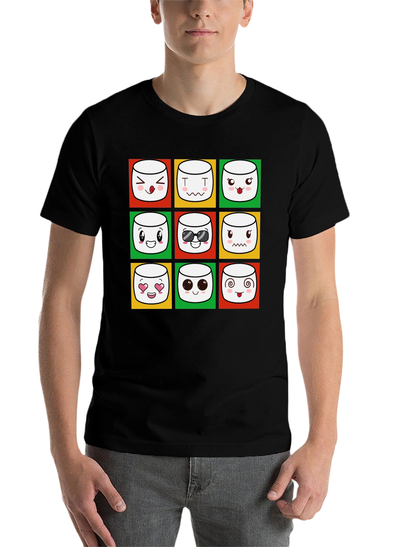 Emoji Marshmallow T-Shirt - Fun Graphic Tee