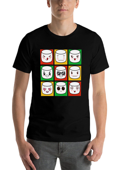 Emoji Marshmallow T-Shirt - Fun Graphic Tee