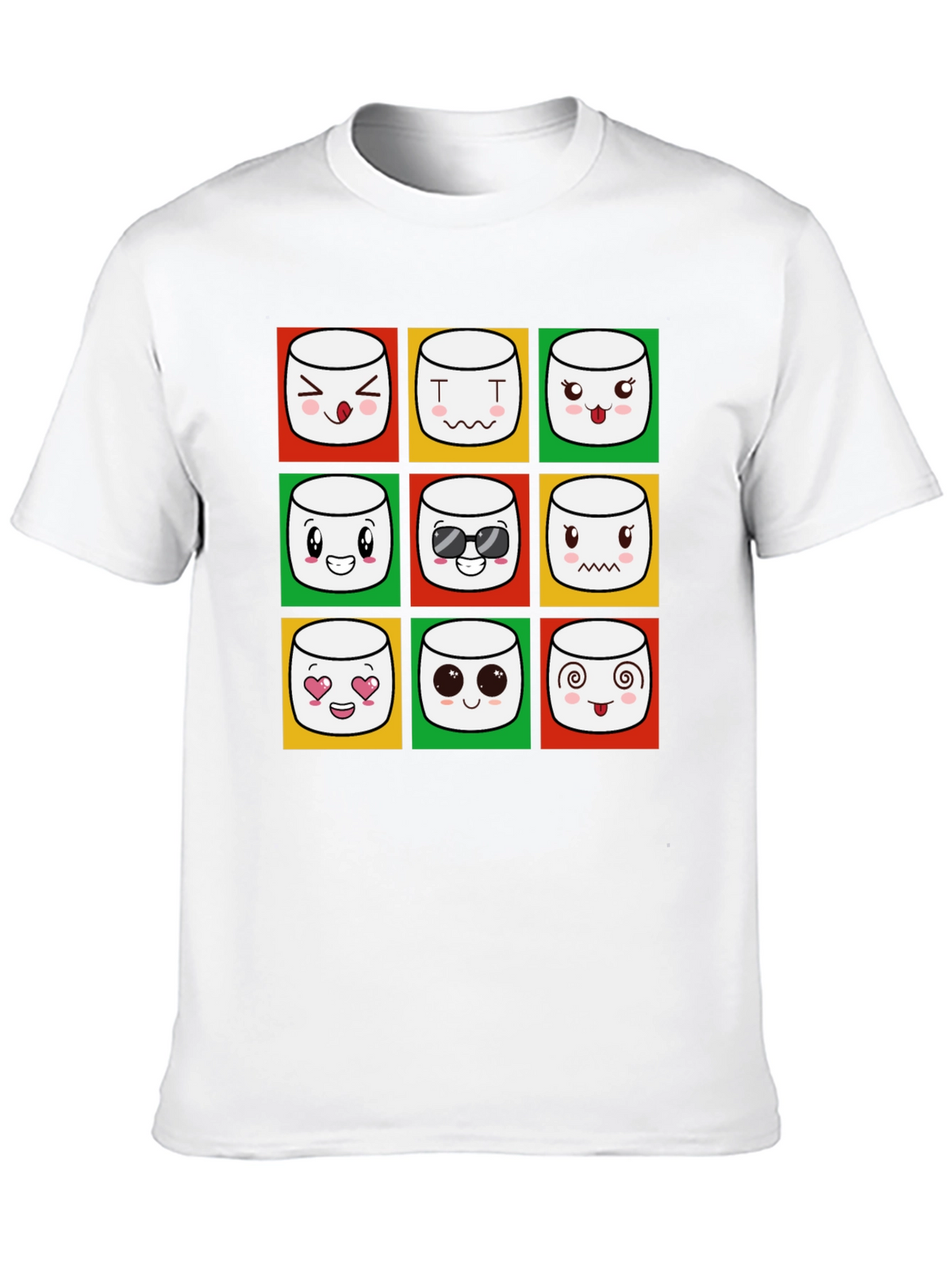 Emoji Marshmallow T-Shirt - Fun Graphic Tee