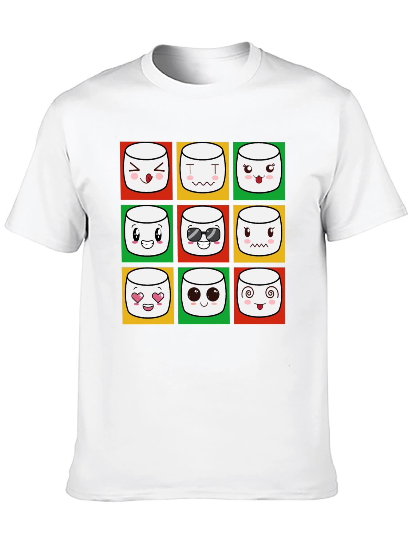 Emoji Marshmallow T-Shirt - Fun Graphic Tee