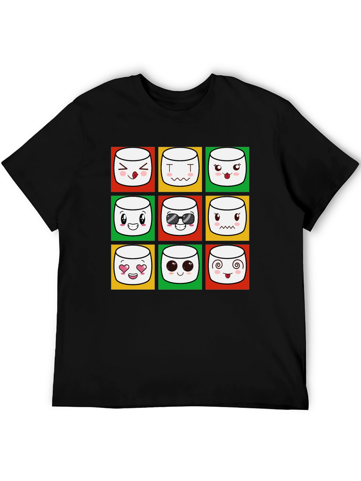 Emoji Marshmallow T-Shirt - Fun Graphic Tee