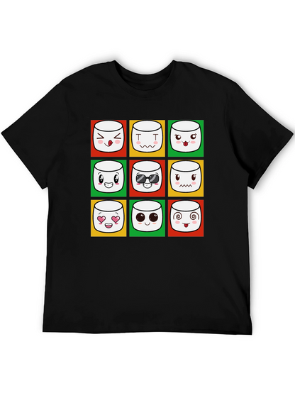 Emoji Marshmallow T-Shirt - Fun Graphic Tee
