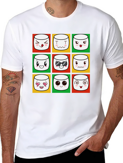 Emoji Marshmallow T-Shirt - Fun Graphic Tee