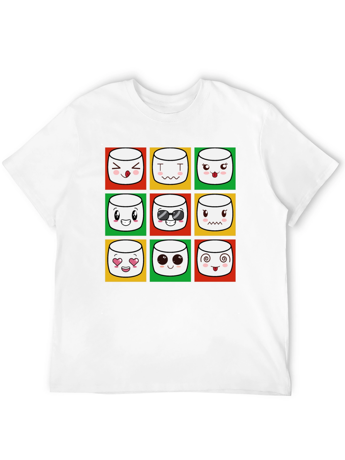 Emoji Marshmallow T-Shirt - Fun Graphic Tee