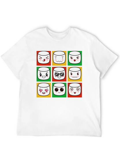 Emoji Marshmallow T-Shirt - Fun Graphic Tee