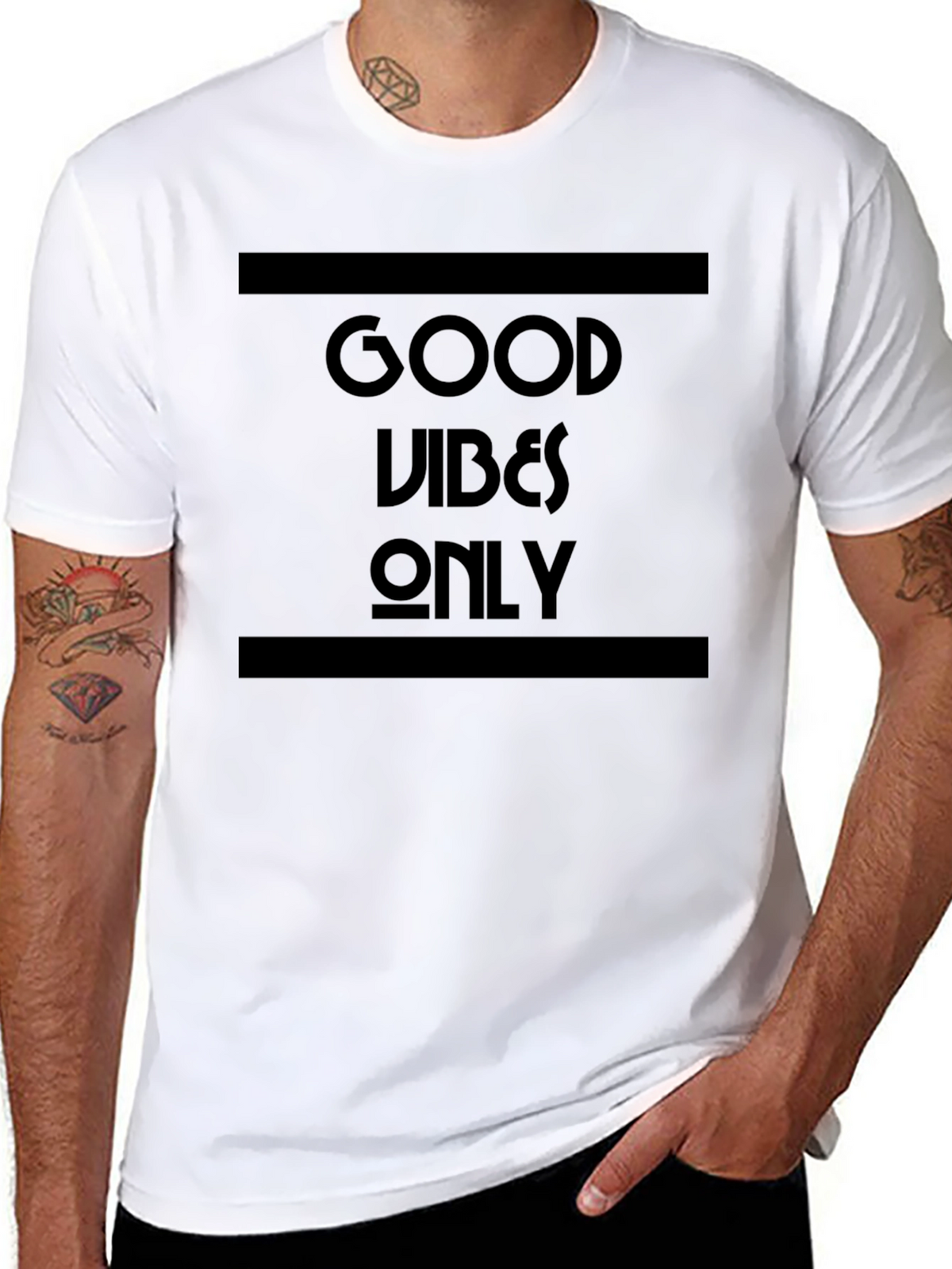Good Vibes Only Graphic T-Shirt - Black