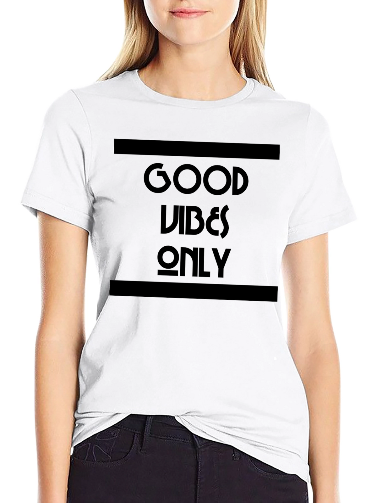 Good Vibes Only Graphic T-Shirt - Black