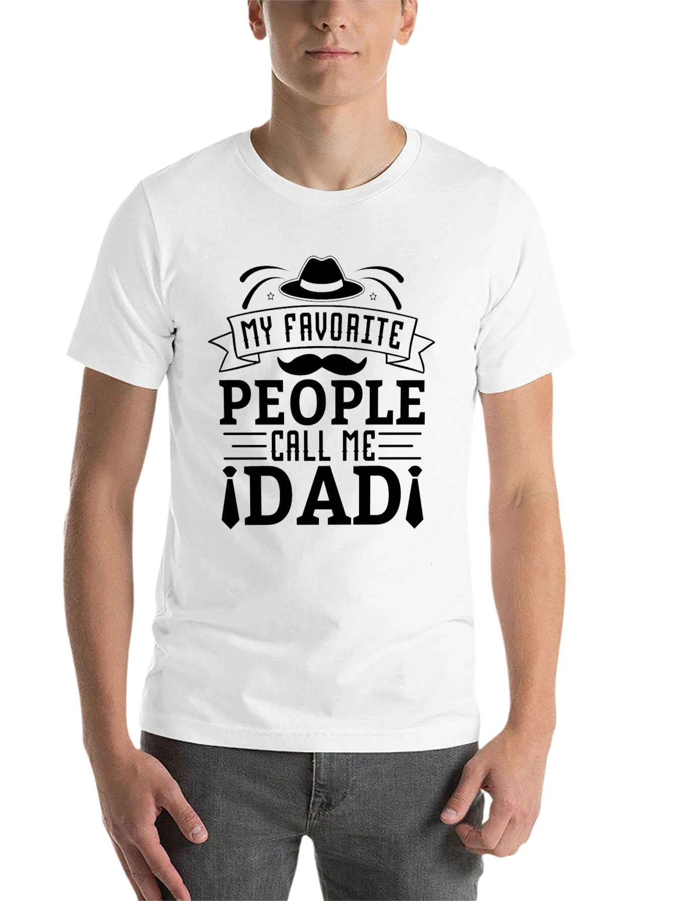 My Favorite People Call Me Dad Black T-Shirt