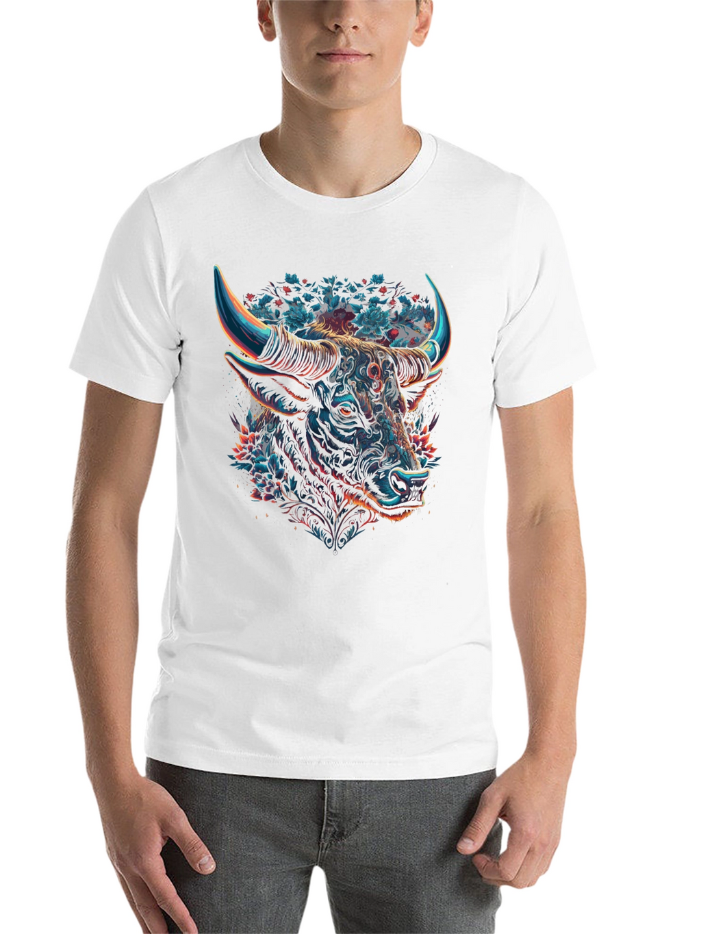 Taurus Bull Graphic Tee - Zodiac Black T-Shirt