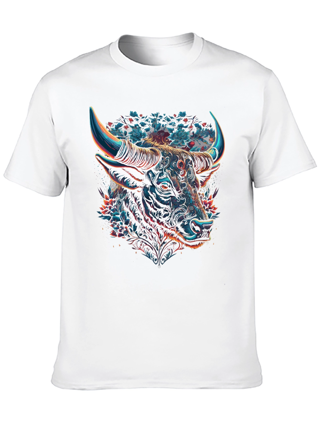 Taurus Bull Graphic Tee - Zodiac Black T-Shirt