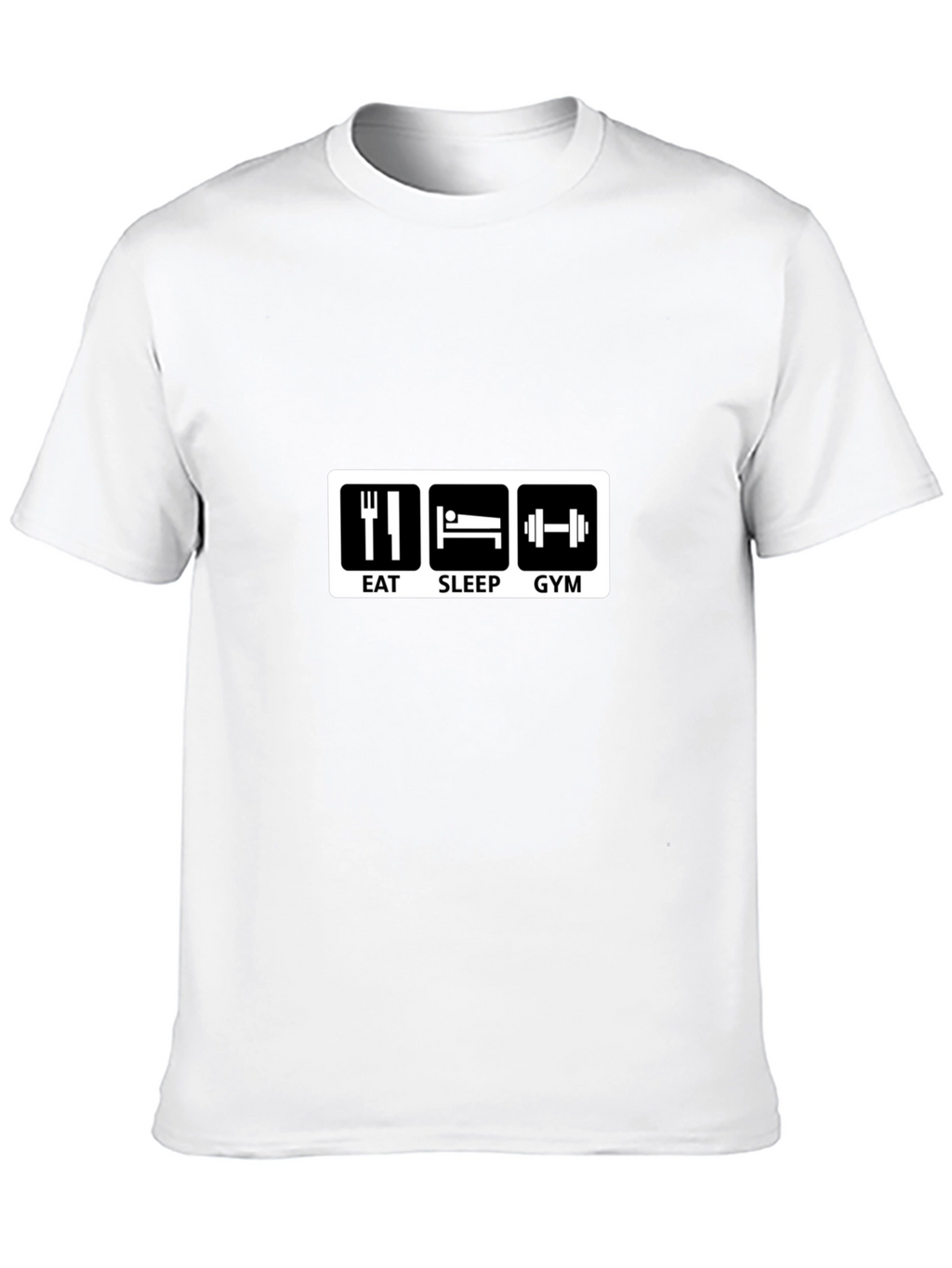 Eat Sleep Gym Black Graphic Tee