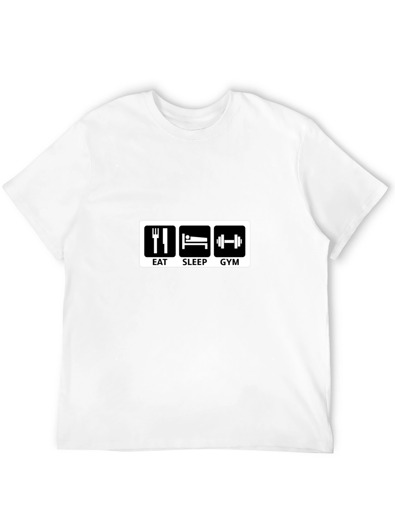 Eat Sleep Gym Black Graphic Tee