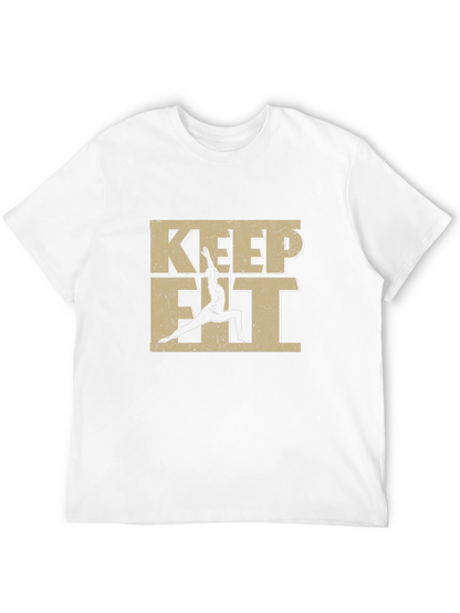 Keep Fit Graphic T-Shirt - Motivational Workout Tee