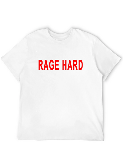 Rage Hard Black Cotton Graphic Tee
