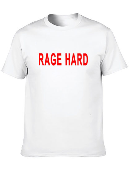 Rage Hard Black Cotton Graphic Tee