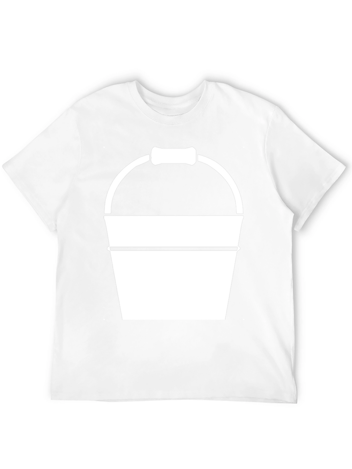 Bucket Graphic Tee - Black Cotton T-Shirt