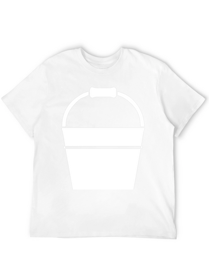 Bucket Graphic Tee - Black Cotton T-Shirt