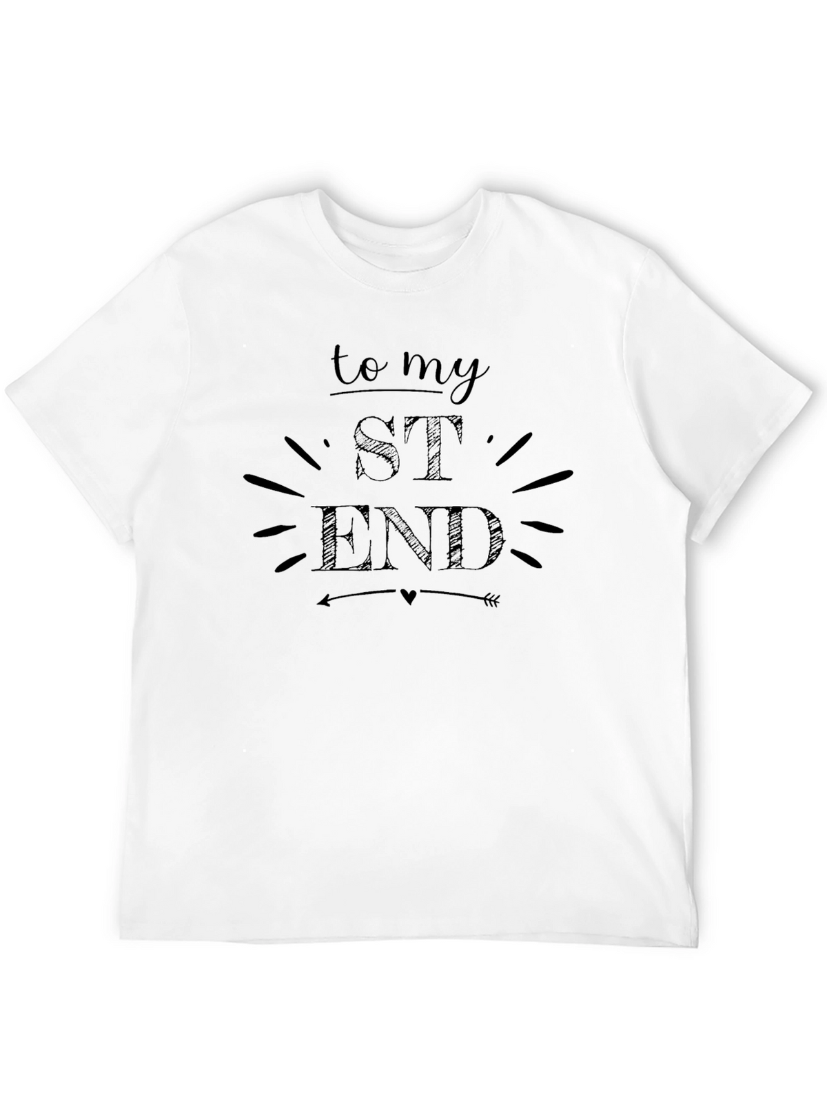 To My St End Graphic Tee - Black