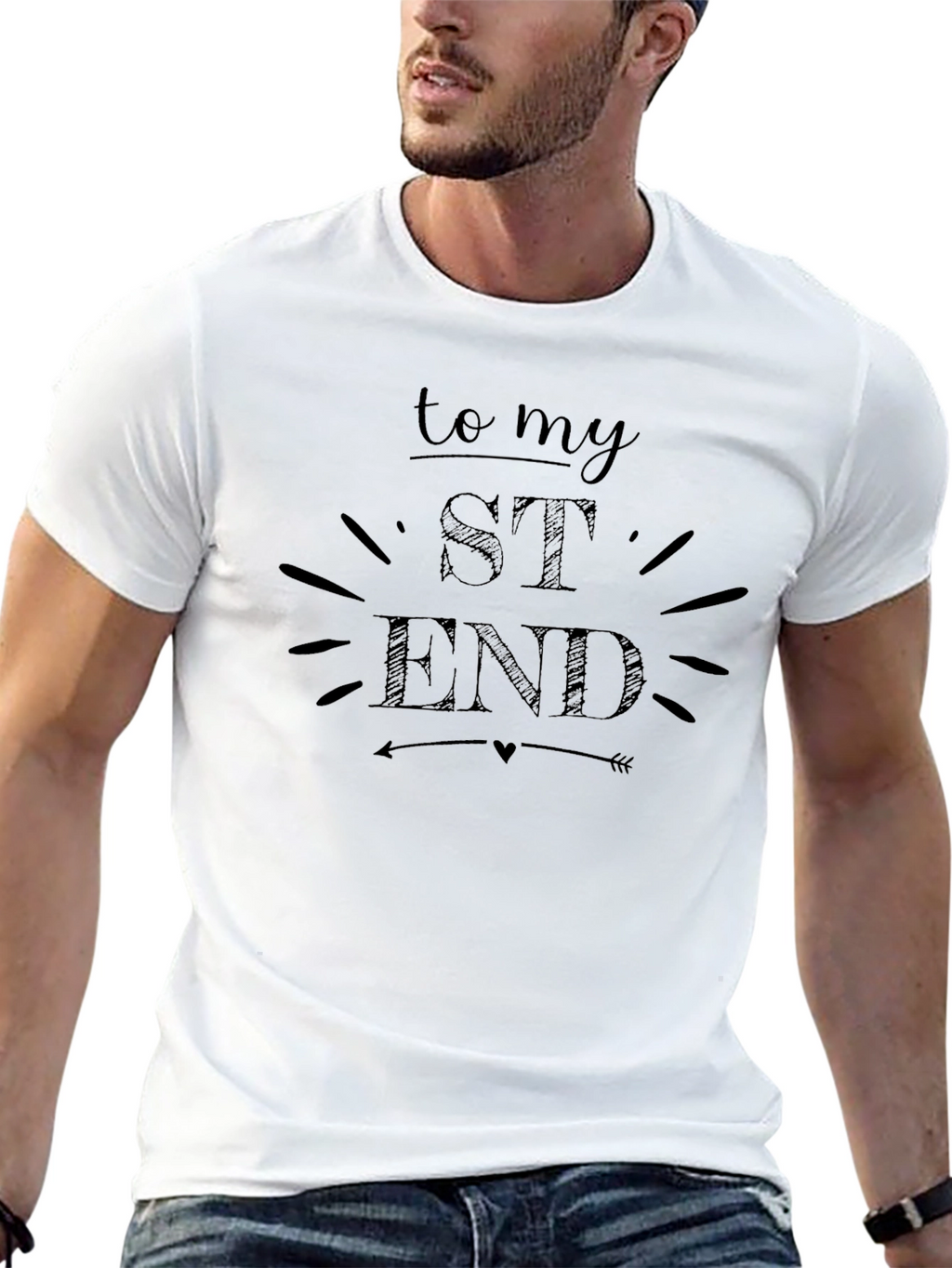 To My St End Graphic Tee - Black