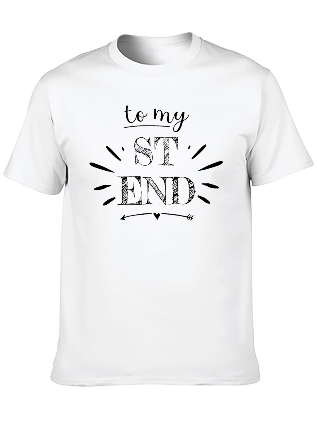 To My St End Graphic Tee - Black
