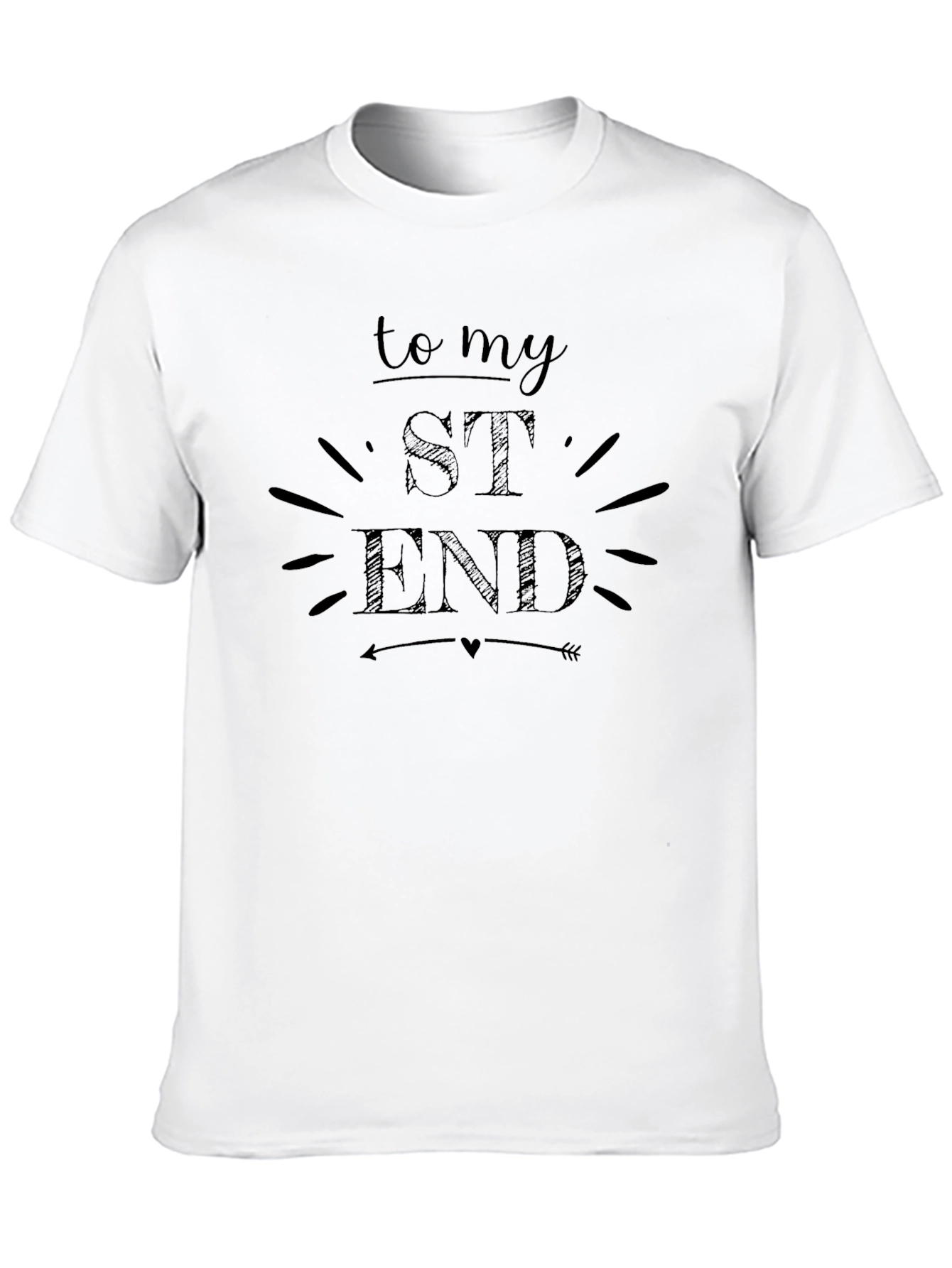 To My St End Graphic Tee - Black