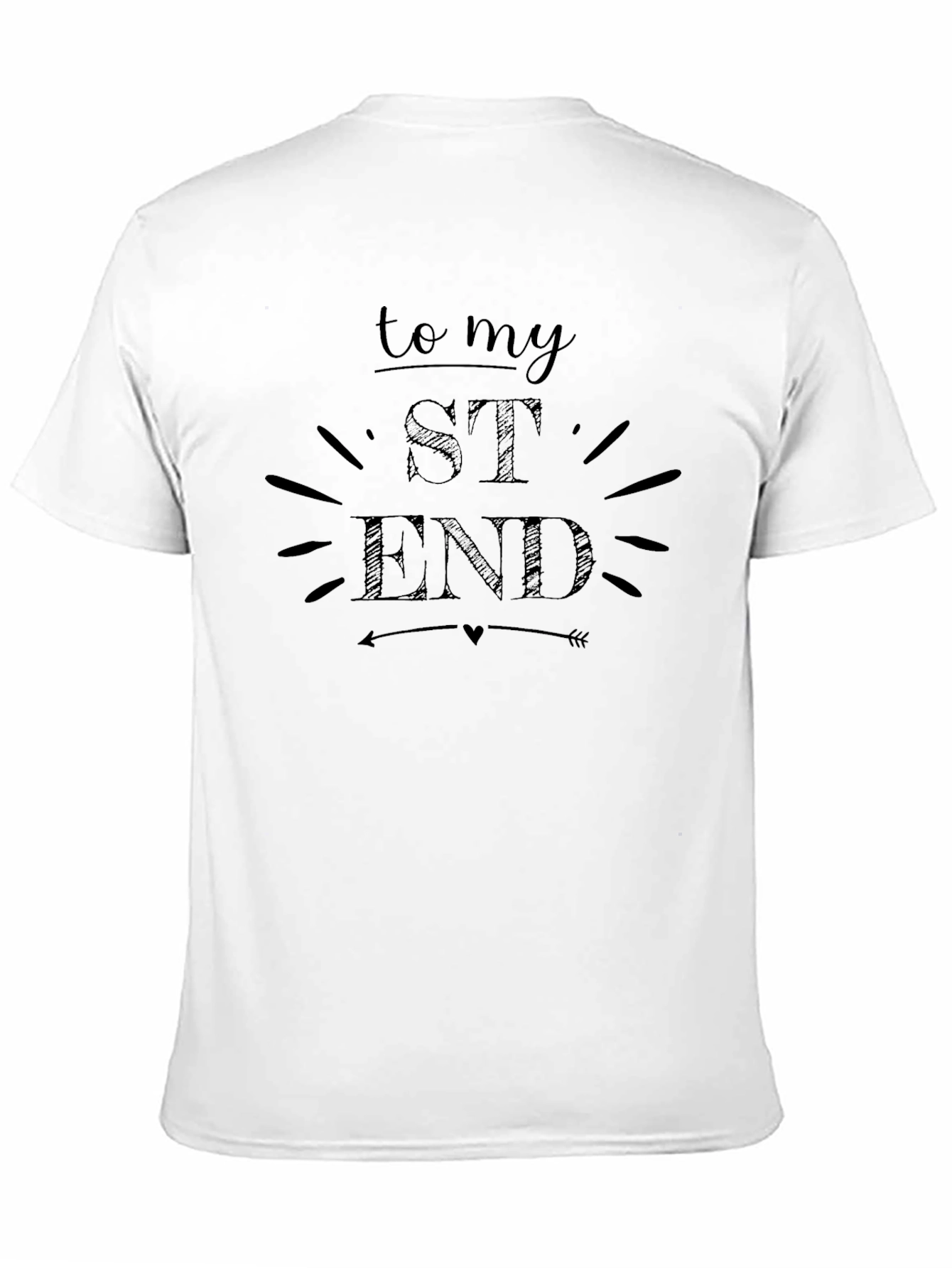 To My St End Graphic Tee - Black
