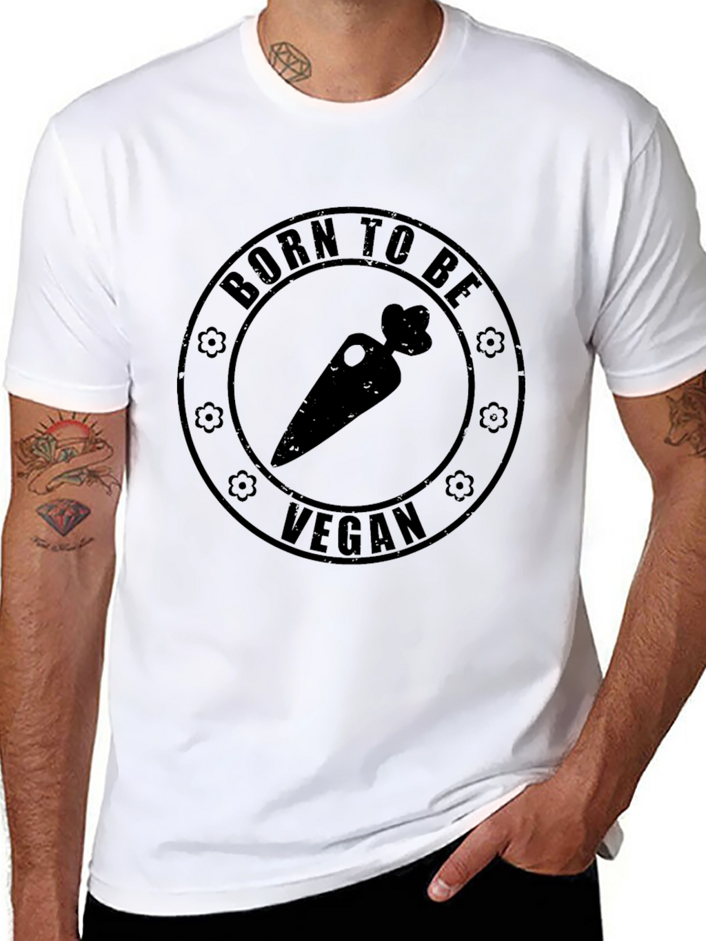 Born to Be Vegan Carrot T-Shirt